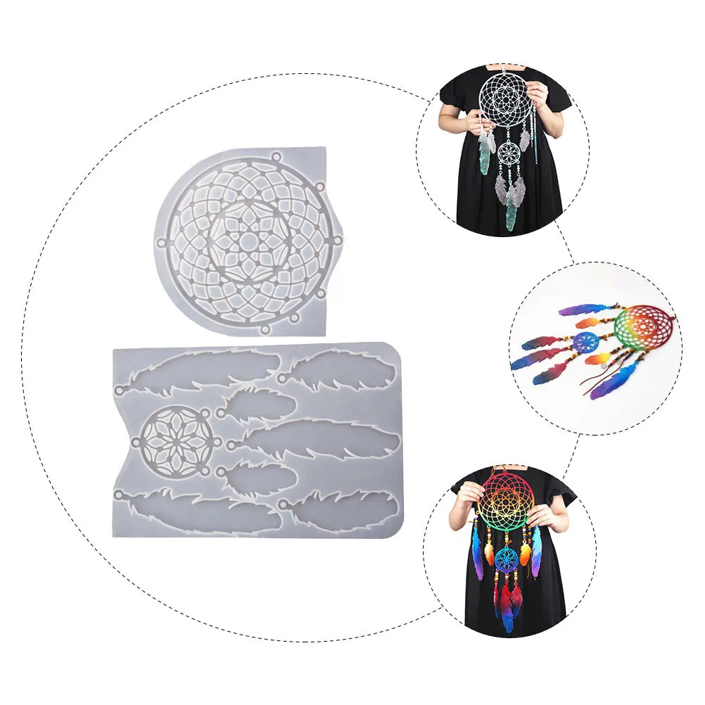 

Dream Catcher Stencil DIY Mold Silicone Making Water Proof Reusable Casting Epoxy Silica Gel Mould