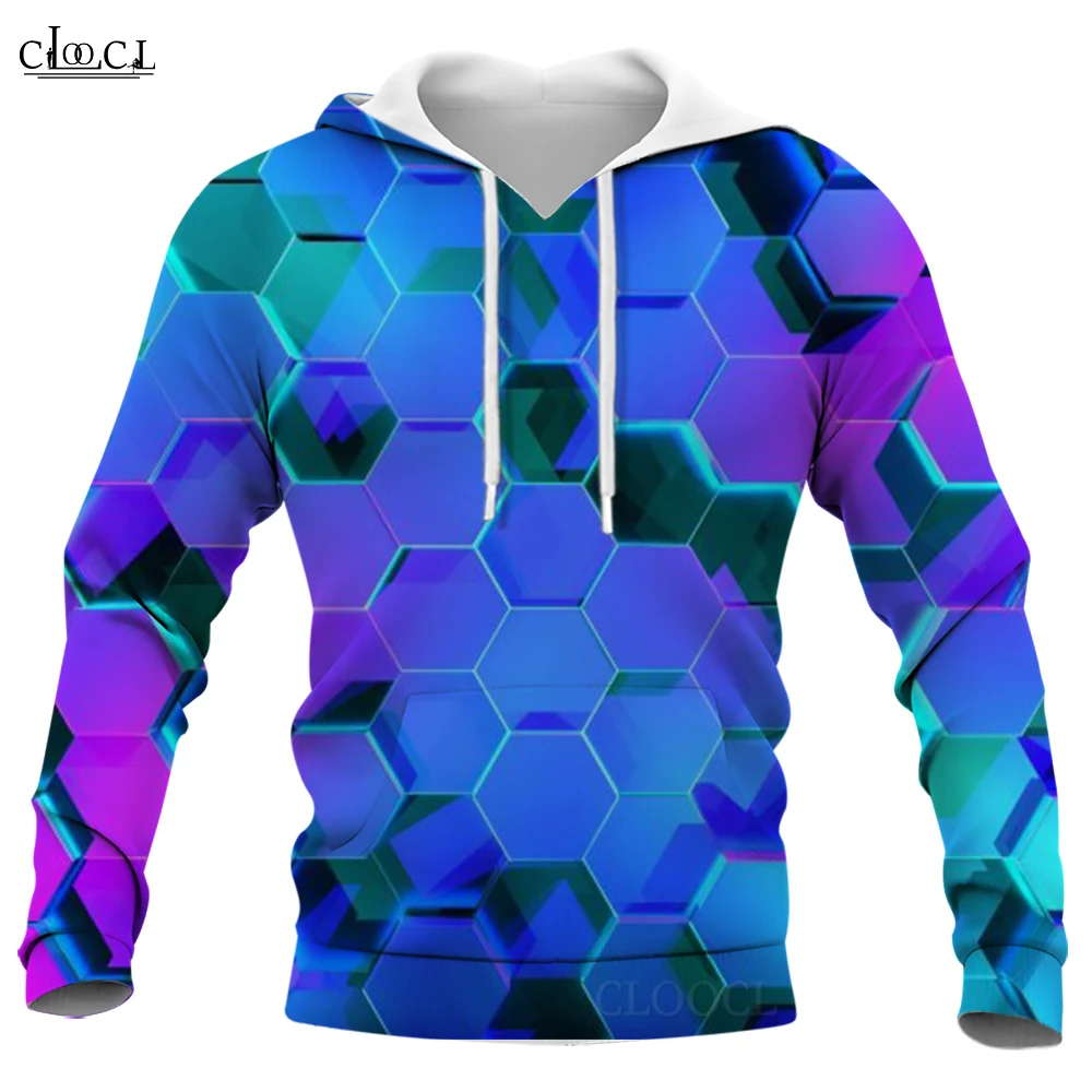 

CLOOCL Sweatshirts Printed Hoodies Streetwear Modern Geometry Cool Graphic Men Women Harajuku Oversized Hooded Pullover Tops