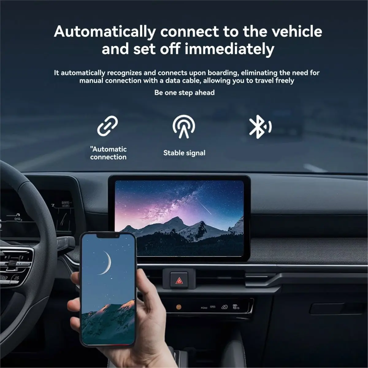 Wireless Carplay 2-in-1 Digital Display 5.8GHz Car-Machine Interconnection Converter Box Wired to Wireless/ Android Auto