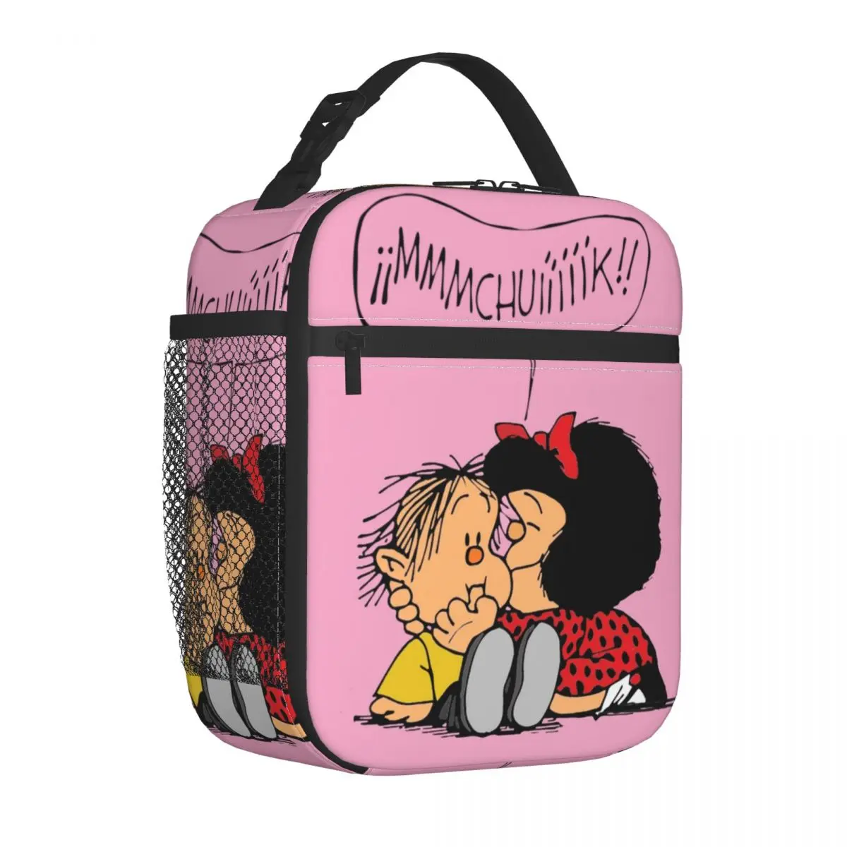 

Mafalda Chuik Insulated Lunch Bags Portable Reusable Thermal Bag Tote Lunch Box School Picnic Food Handbags