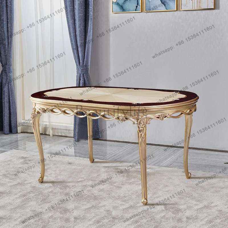 Gold Nordic Dining Tables Restaurant Party Big Luxury Kitchen Dining Tables Salon Modern Wooden Tavoli Da Pranzo Furniture Home