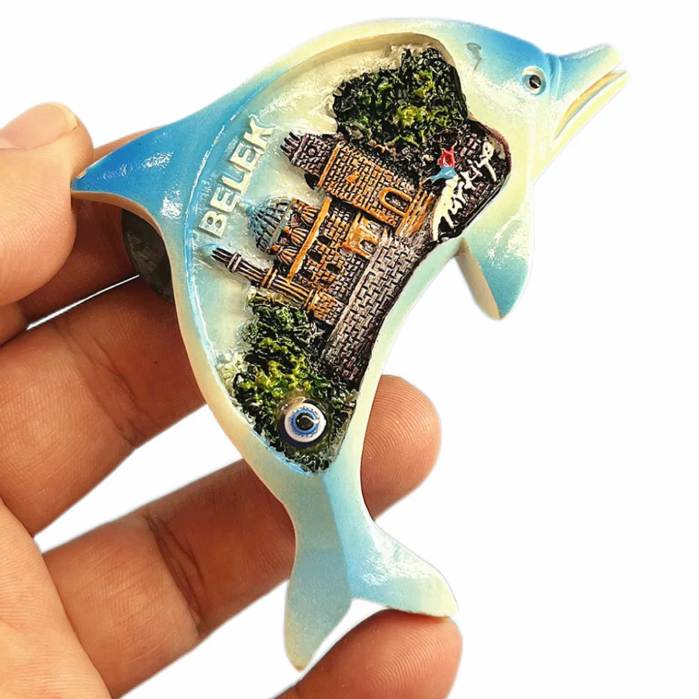 Turkey Travel Landmark 3D Fridge Magnet Bundle, Izmir Kusadisi Alanya Historic & Coastal Souvenir, Resin Collectible Gift Set