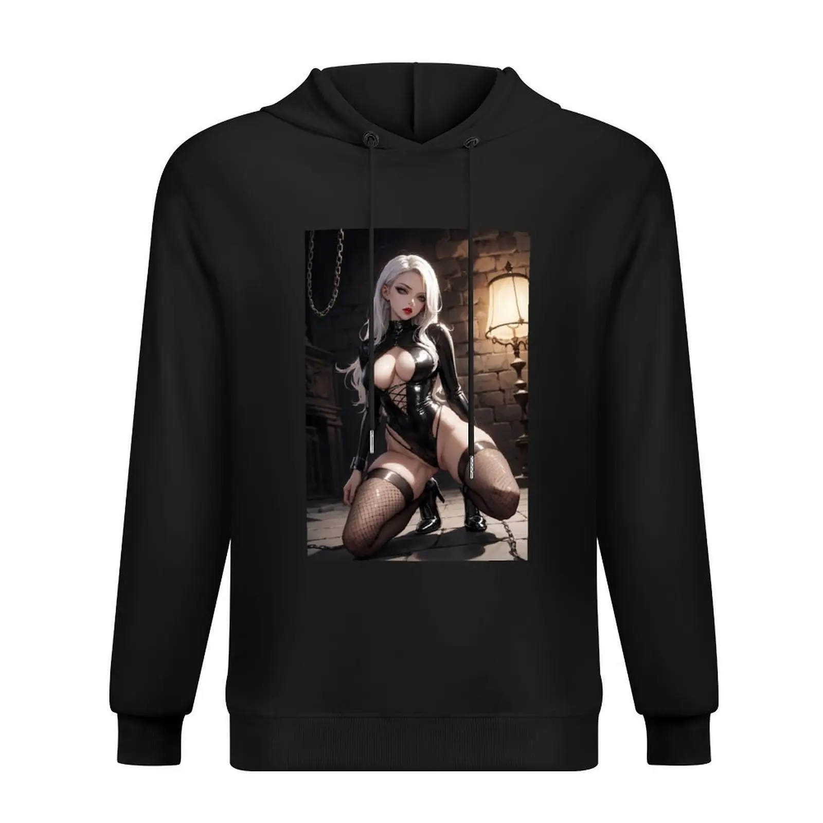 

Gothic waifu-Badass Silver Hoodie men's sweat-shirt set men clothing men's winter sweater male clothes tracksuit men