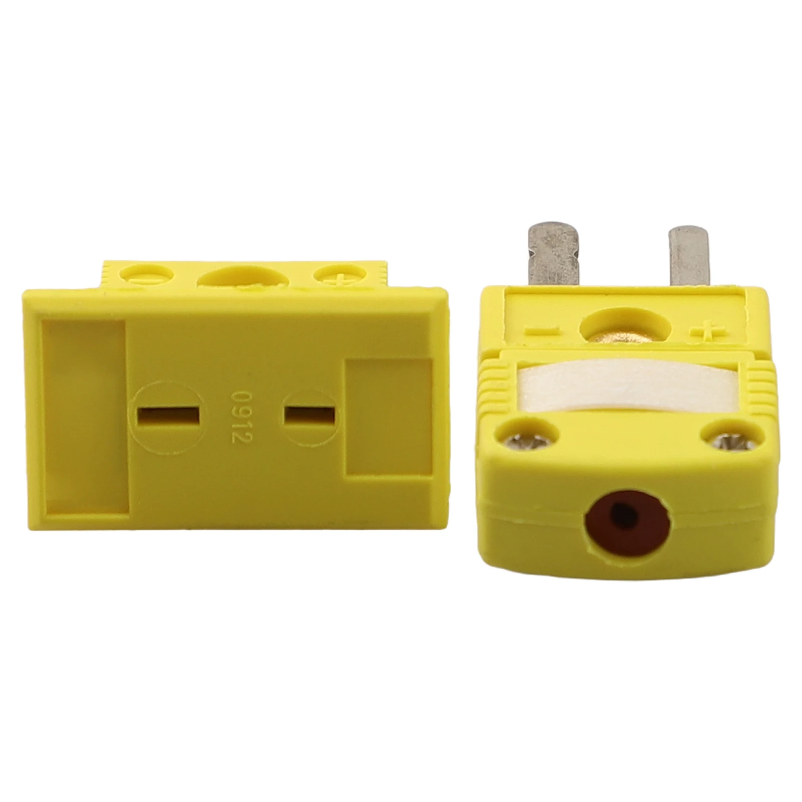 Konektor colokan logam paduan dudukan Panel soket miniatur termokopel tipe K 2.5*2.2cm peralatan listrik soket