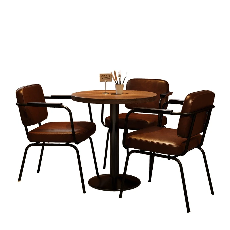 

American retro style restaurant table and chair combination music clear bar bistro coffee shop commercial restaurant table