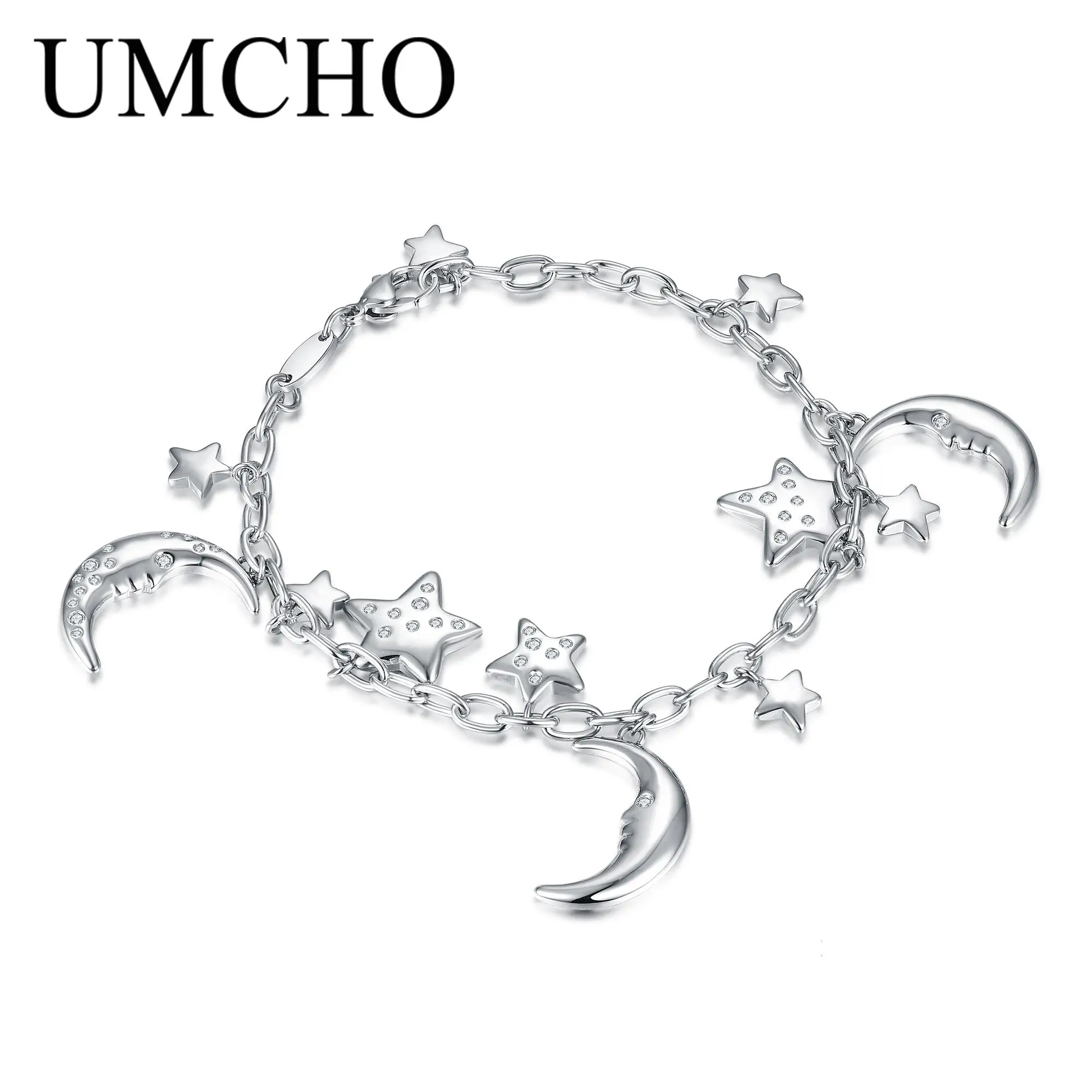 

High Quality Fine Jewelry Elegant Bracelets Moon and Star Shaped Bracelet
