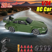 2025 NEW 4WD Remote Control Car 1/24 RC Drifts Cars 20KM/H High Speed Turbo With Gryo LED Lights Racing Car Kid Adult Toys Gifts