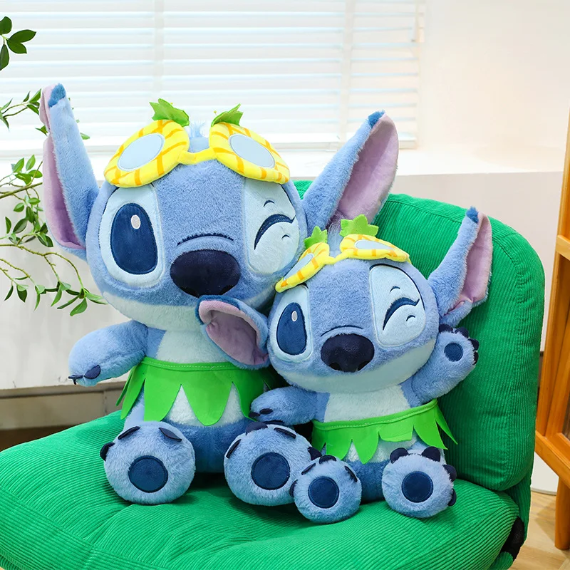30/85cm Disney Stitch Summer Series Backpack Pendant Plush Toys Cartoon Cute Doll Throw Pillow Children'S Toys Birthday Gift