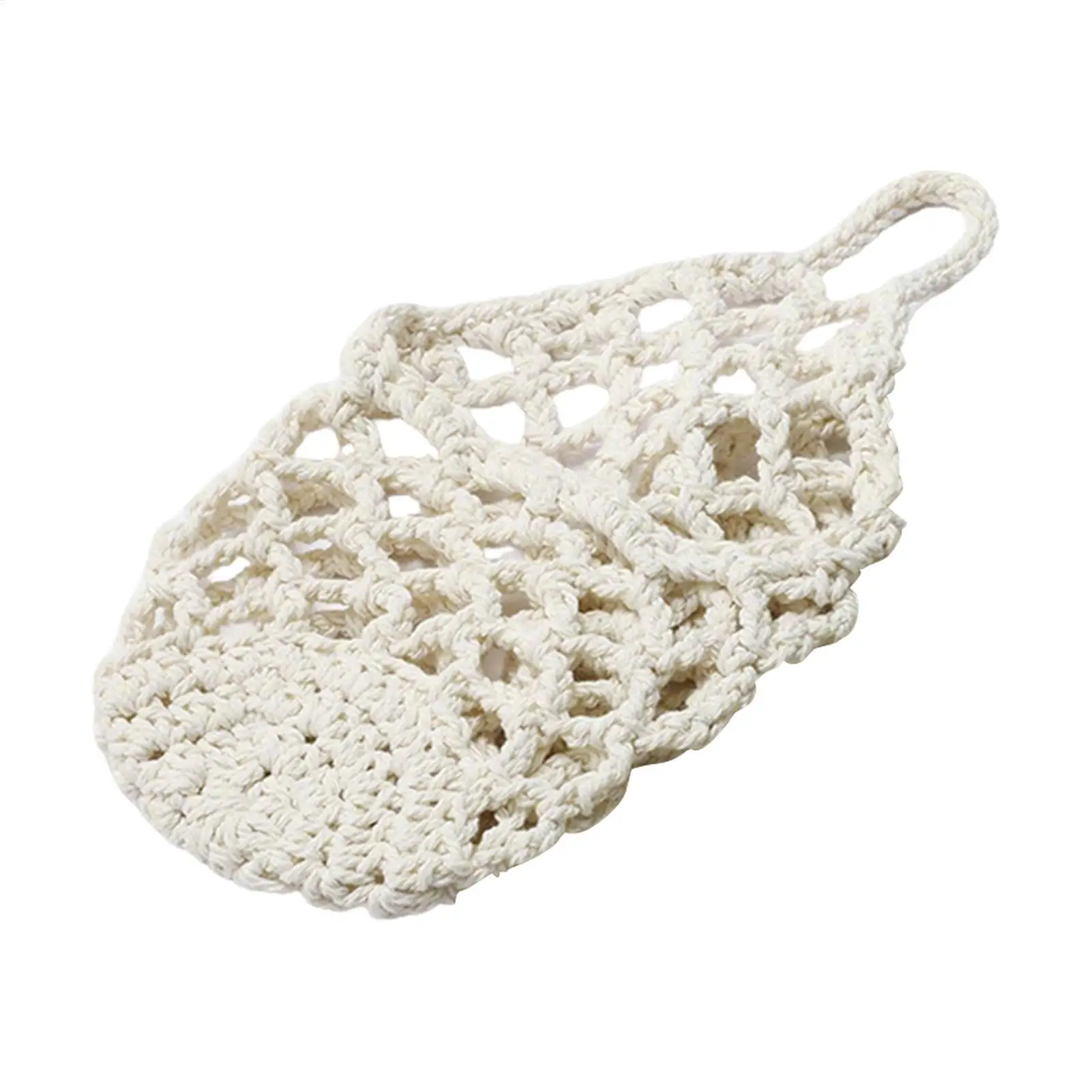Boho Macrame Wall Plant Hanger Hand Cotton Rope Woven Hanging Basket with Net Pouch Home Garden Decoration Organizer Basket