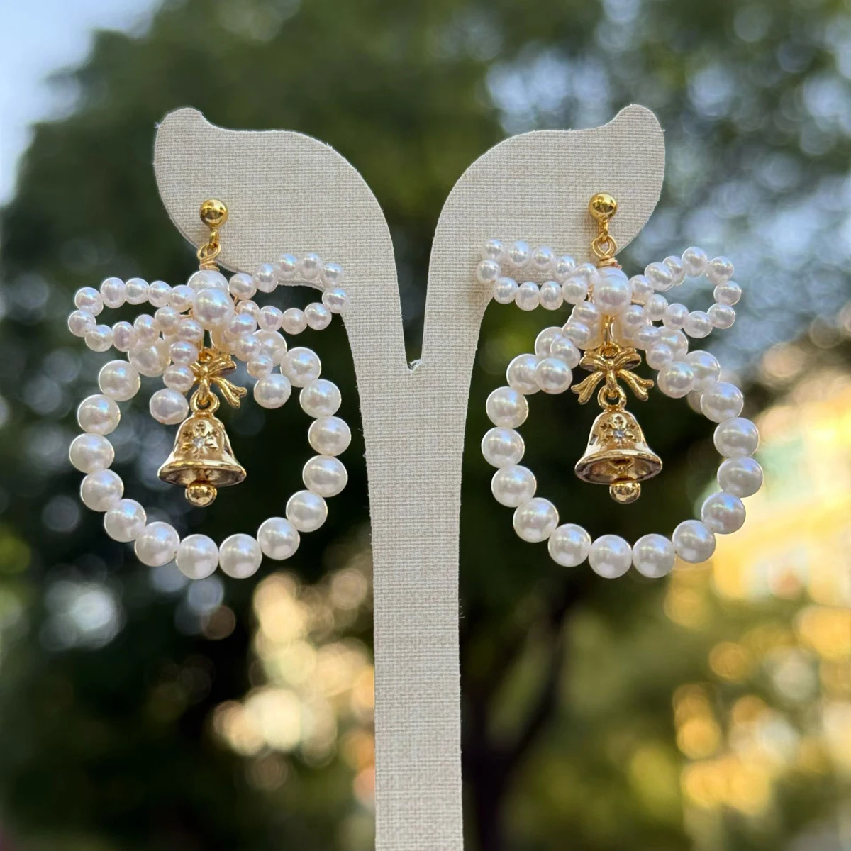 2pc Christmas Collection Natural Freshwater Pearl Earrings Real 925 Earring Cultured White Pearl for Women Earring Jewelry Gifts