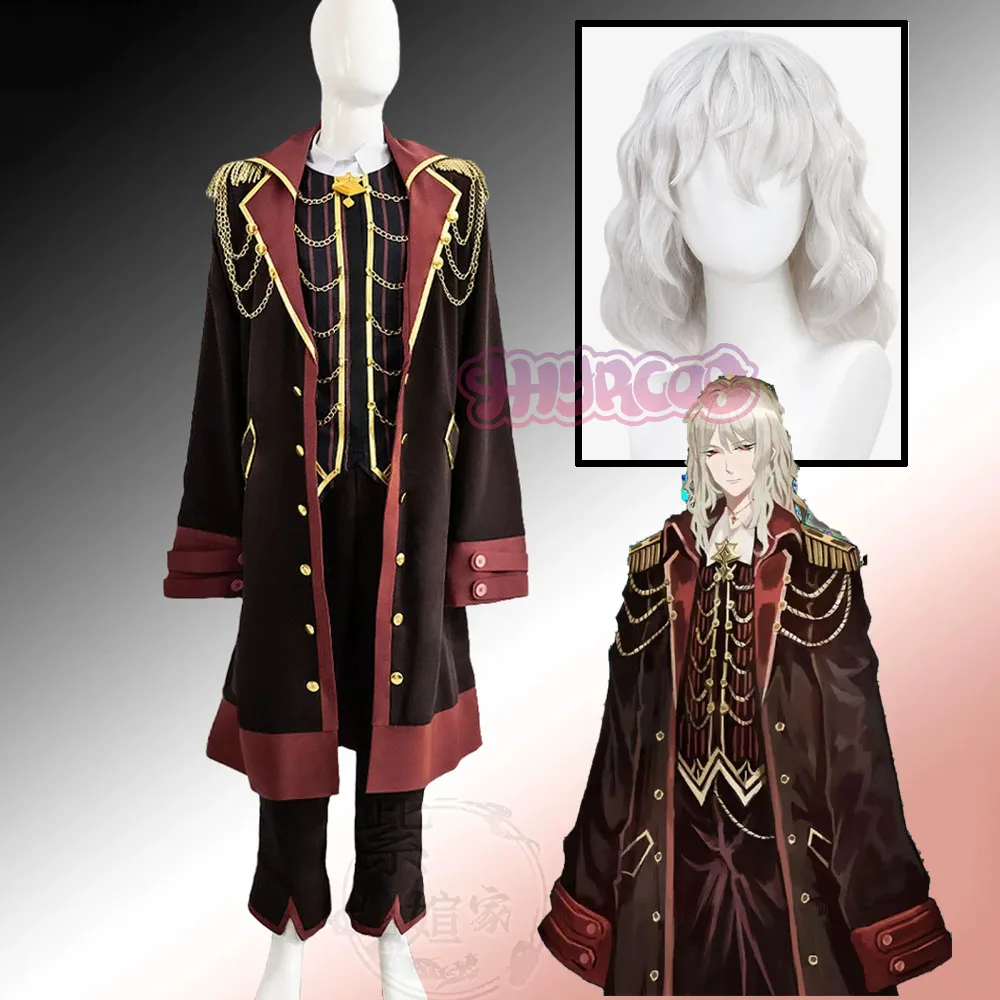 

Don Quixote Cosplay Wig Outfit Limbus Company Festival Party Wear Character Costume Women Dark Fantasy Style Halloween Party