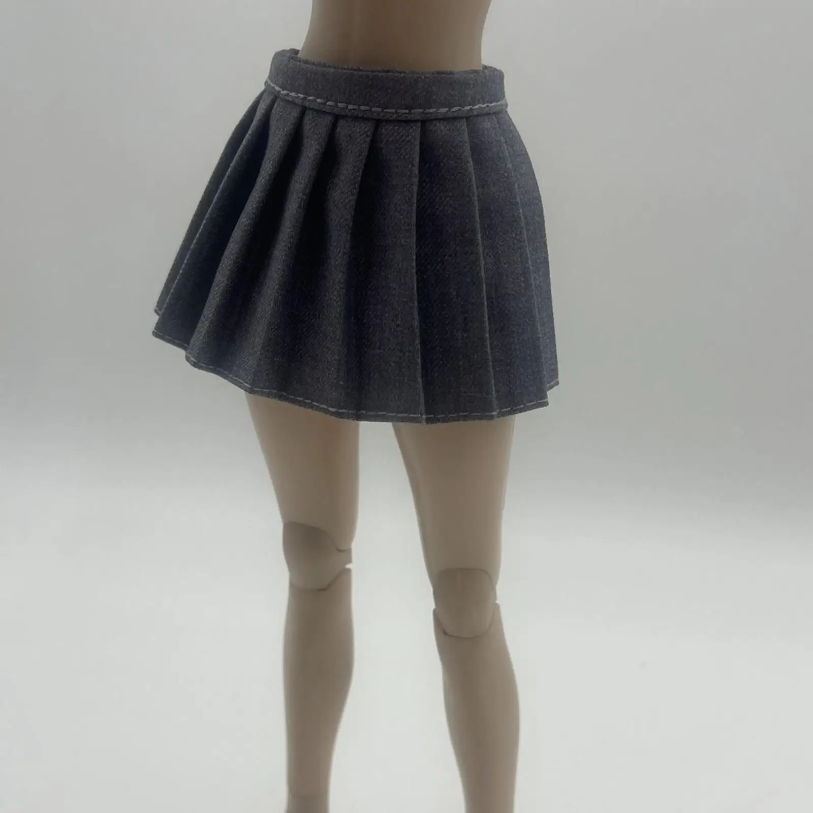 

1/6 Girl Pleated Mini Skirt Fashion Short Skirt Costume Dress for 12'' Action Figure Body Dress up