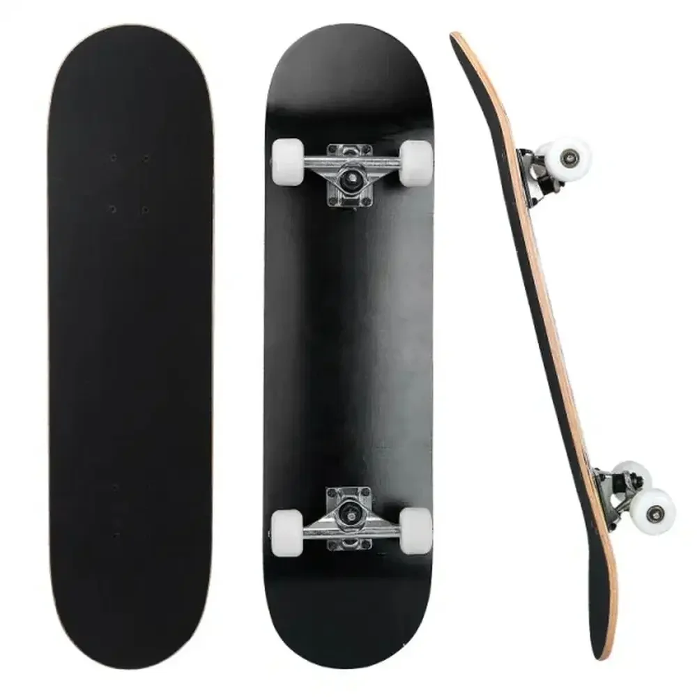 New 31x8in Skateboards Complete  Skate Boards  Girls Boys Beginner 9 Layers Maple Concave Skateboard   Youth Teens