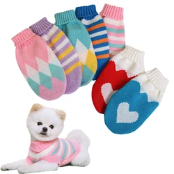 Soft Warm Dog Sweater Winter Dog Clothes for Chihuahua Bichon Knitting Sweater Small Medium Dogs Cats Puppy Coat Pet Apparel