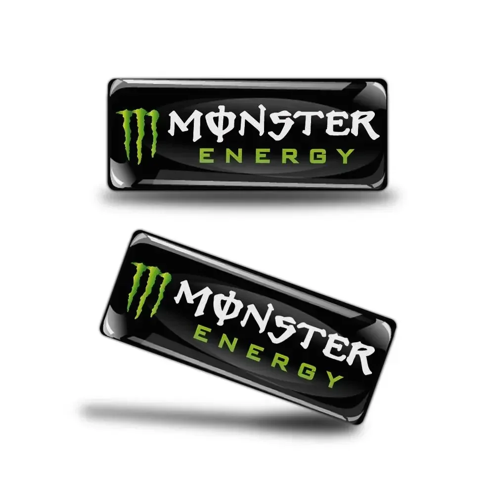 2pc/set Waterproof Three-dimensional Reflective Stickers Monster Energy Stickers Helmet Decoration Creative Modification