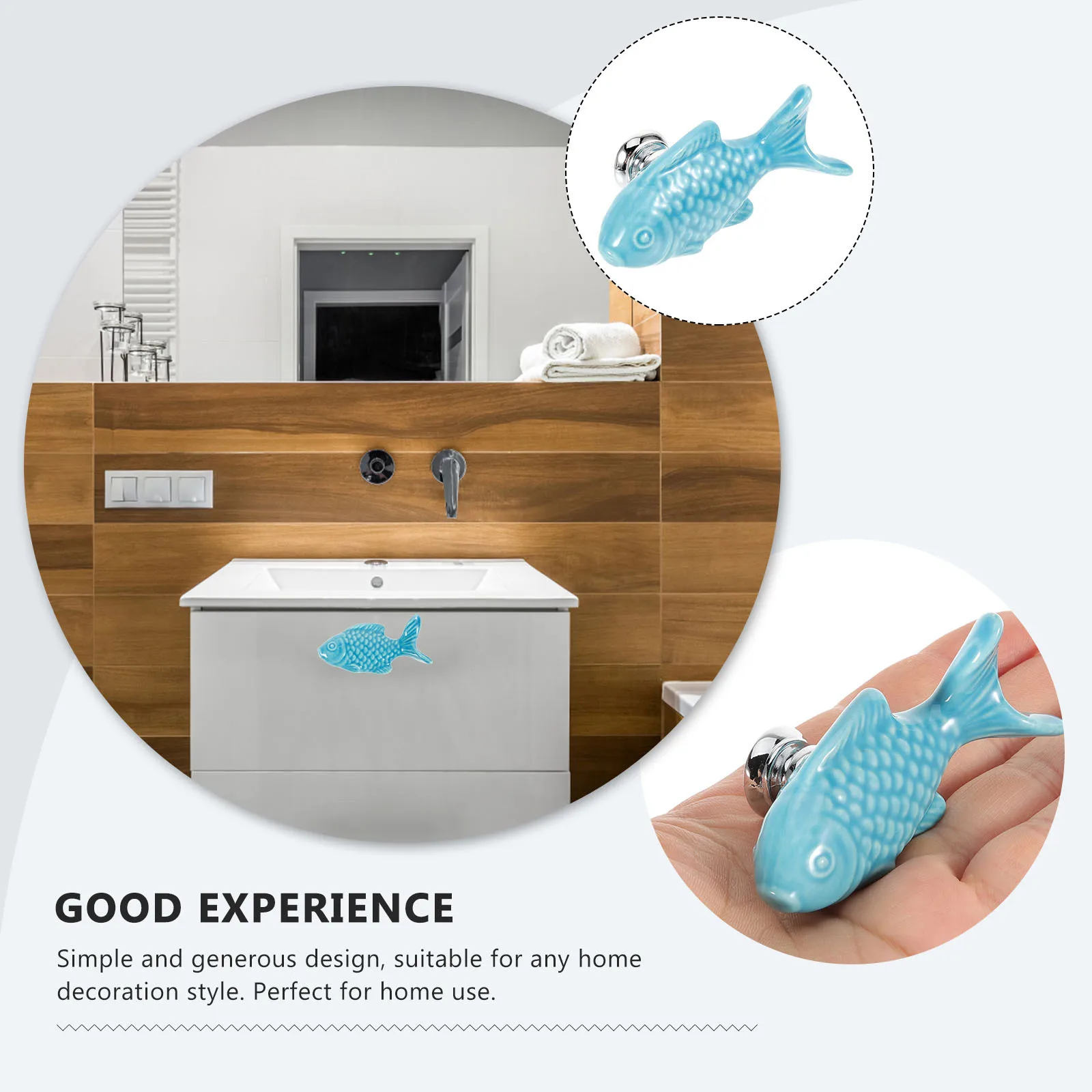 

Ceramic Cabinet Knobs Stylish and Generous Design Suitable Any Home Decoration Easy Install Drawer Wardrobe Furniture Handles