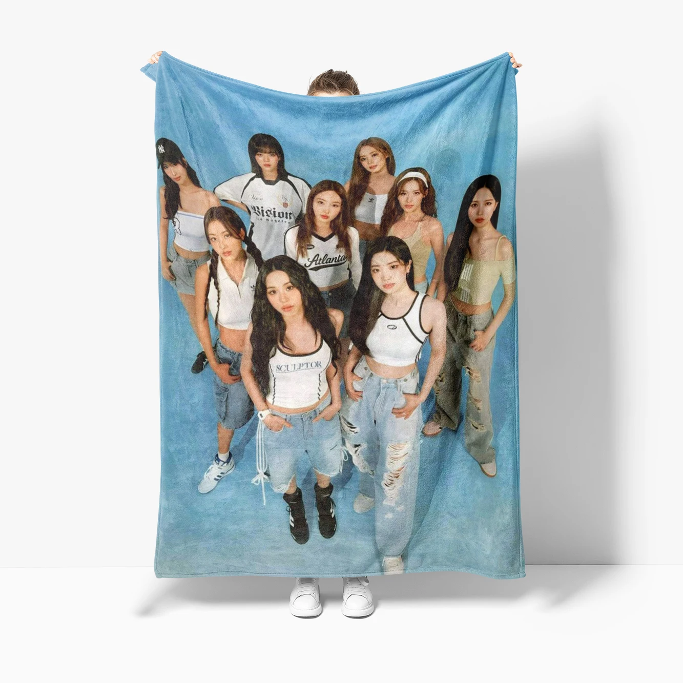 Kpop Girls Group T-Twi-ces Flannel Throw Blanket For Beds Bedroom Sofa Picnic,Throw Blanket For Cover Outdoor Leisure Nap Gift