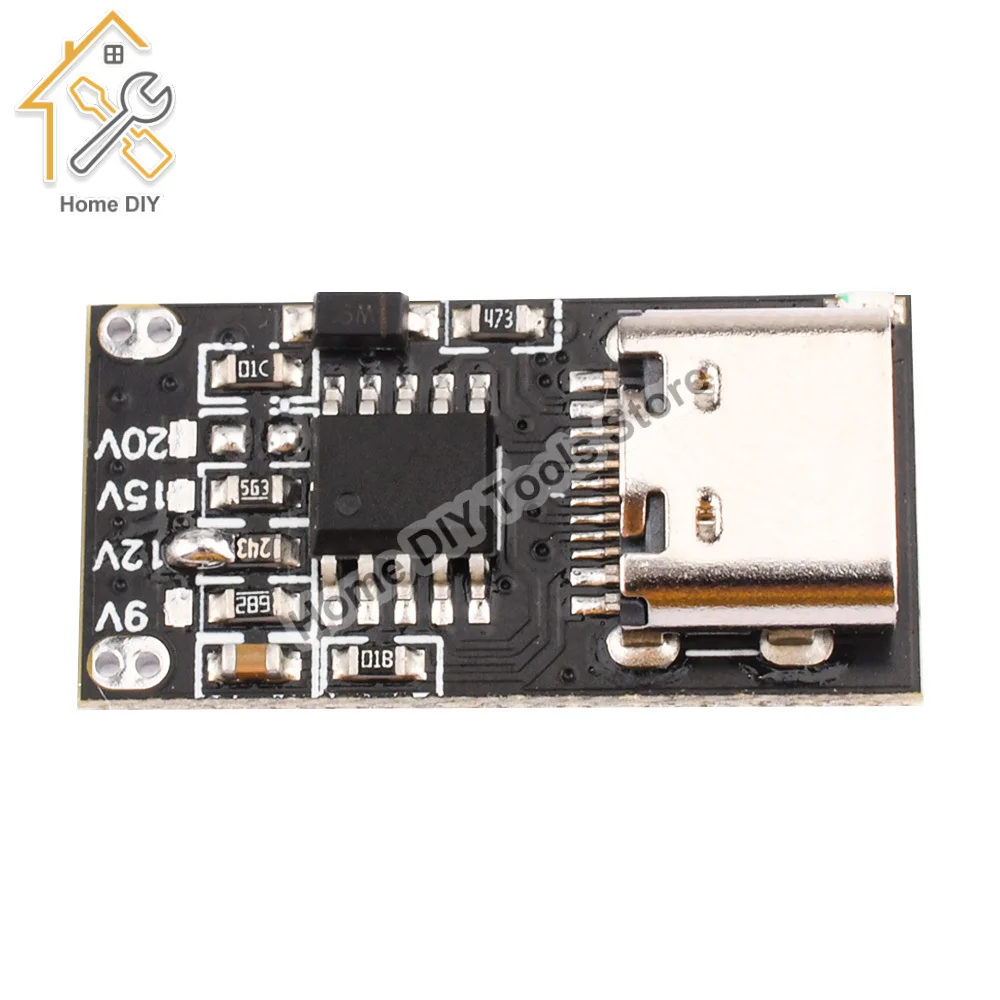 Type-C PD2.0 PD3.0 9V 12V 15V 20V PD/QC Fast Charge Trigger Polling Detector USB Boost Power Supply Change Module Charger Board