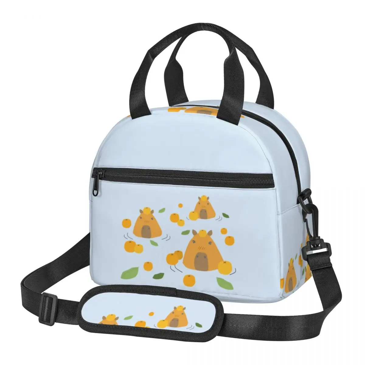 

Capybara Lunch Bags Insulated Bento Box Leakproof Lunch Tote Picnic Bags Cooler Bag for Woman Travel