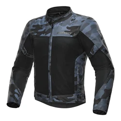 Motorcycle Jacket Summer Breathable Road Racing Clothing Motorcycle Equipment Built-in Chest Protection New