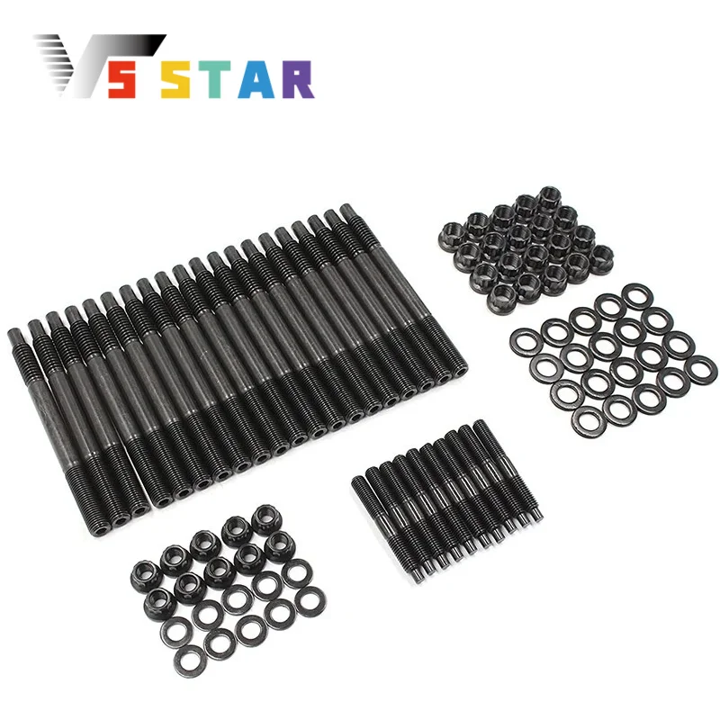 

Комплект прочных болтов с шпильками головки для двигателей 2004-Newer LS1 LS3 5.3L 5.7L 6.0L Chevy LS1 LS6 L98 4.8L 5.3L 6.0L черный LN-1004