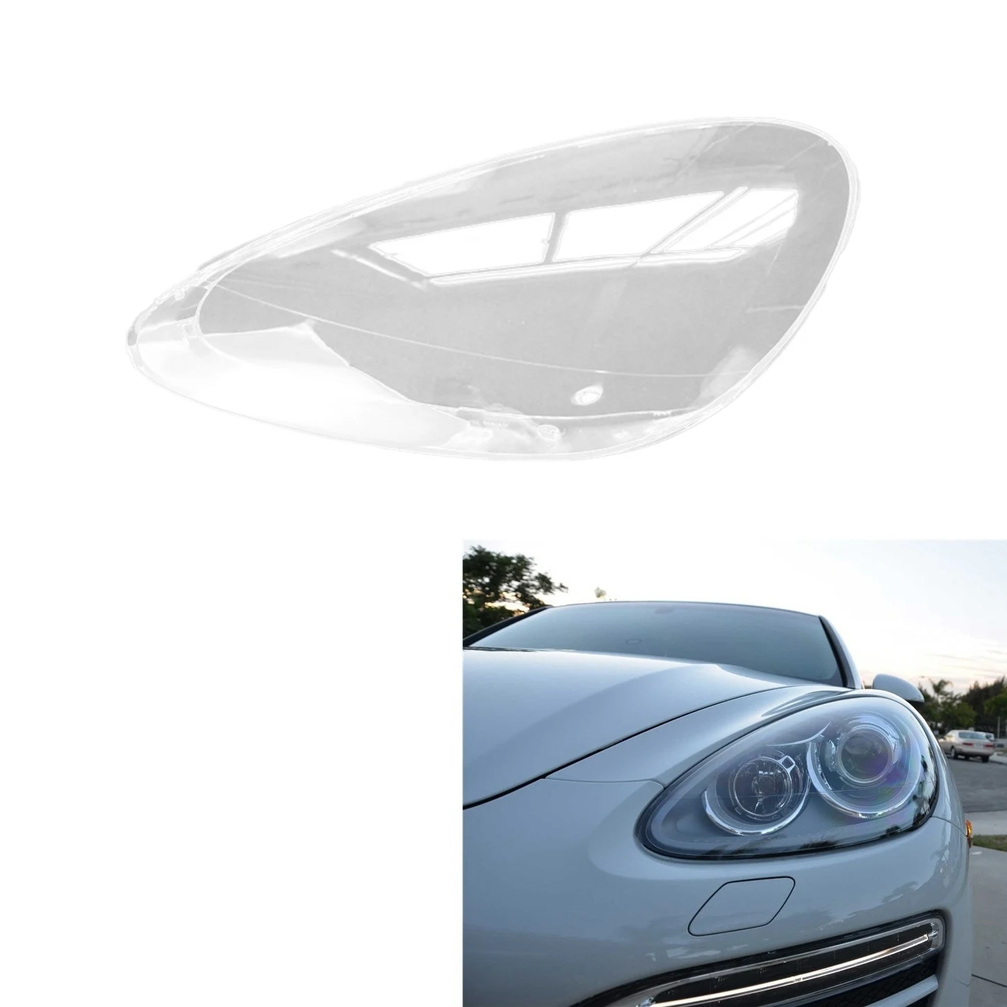 For 2010 2011 2012 2013 2014 Left Headlight Shell Lamp Shade Transparent Lens Cover Headlight Cover