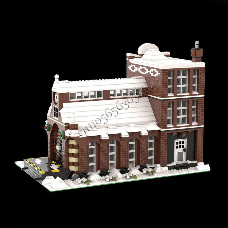 3071 pçs de luxo antigo brinquedo fábrica construção modelo modular arquitetura bloco construção diy educação montagem crianças brinquedos presentes