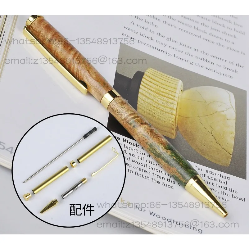 Pen accessories DIY wooden pen  set accessories Ballpoint pen accessories Wooden spiral matching