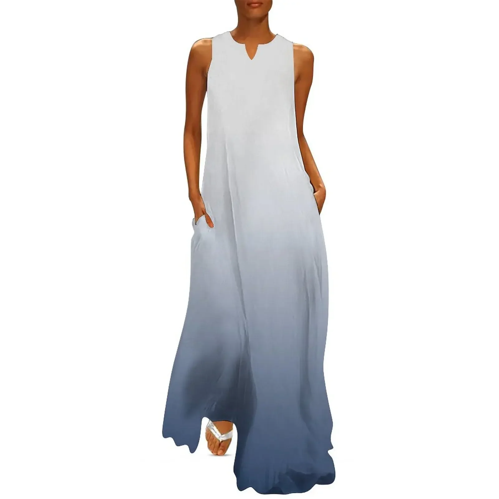 

Ombre indigo blue Long Dress dresses for women 2025 luxury designer party Women's skirt women's evening dress 2025 Dress