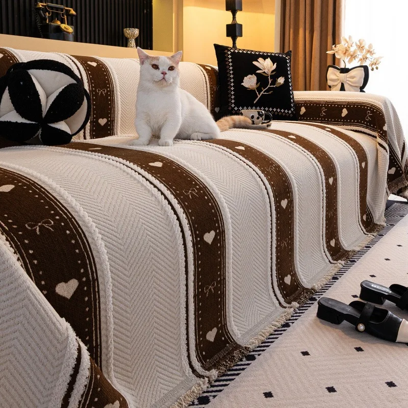 High Quality Thicken Chenille 4 Season Universal Sofa Cover Furniture Protector Scratch Resistant Non Slip Living Room Towel