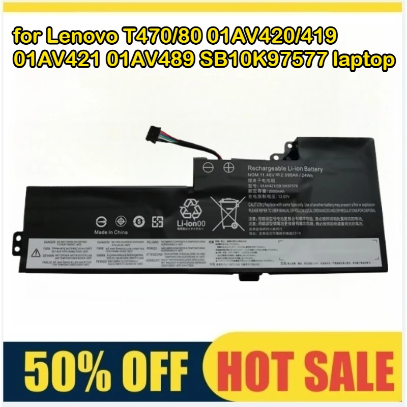 

01AV421 Suitable for Lenovo T470/80 01AV420/419 01AV421 01AV489 SB10K97577 laptop