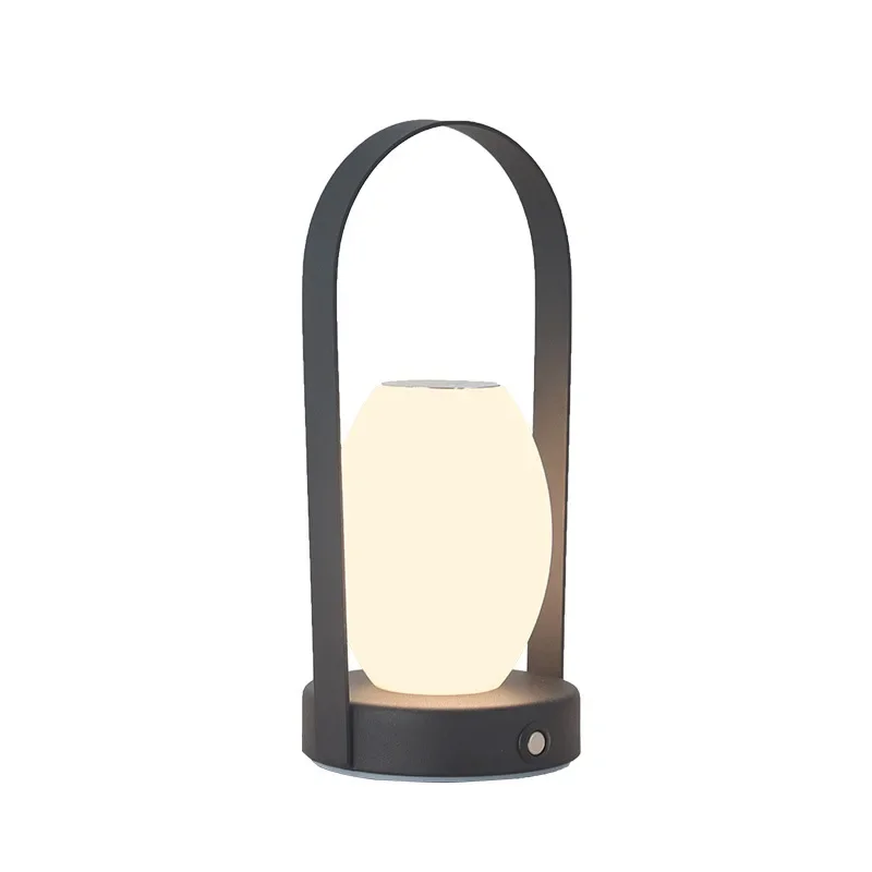 LED Portable Minimalist Desk Lamp Remote Control Charging Portable Sleep Lamp Nordic Desktop Atmosphere Bedside Lamp