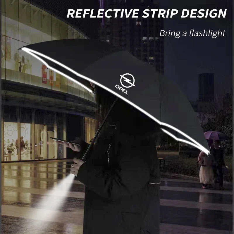 Opel OPCline ASTRA CORSA INSIGNIA MOKKA VECTRA GTC Tigra Car Fully Automatic Reflective Umbrella Folding Sunshade Accessories