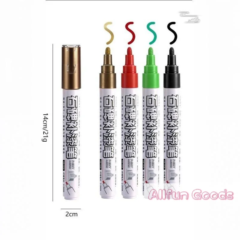 [T5]Tombstone Paint Pen Waterproof Quick Dry 1Pc Non-Fading Marker for Gravestone Headstone Memorial Engraving Repair Work