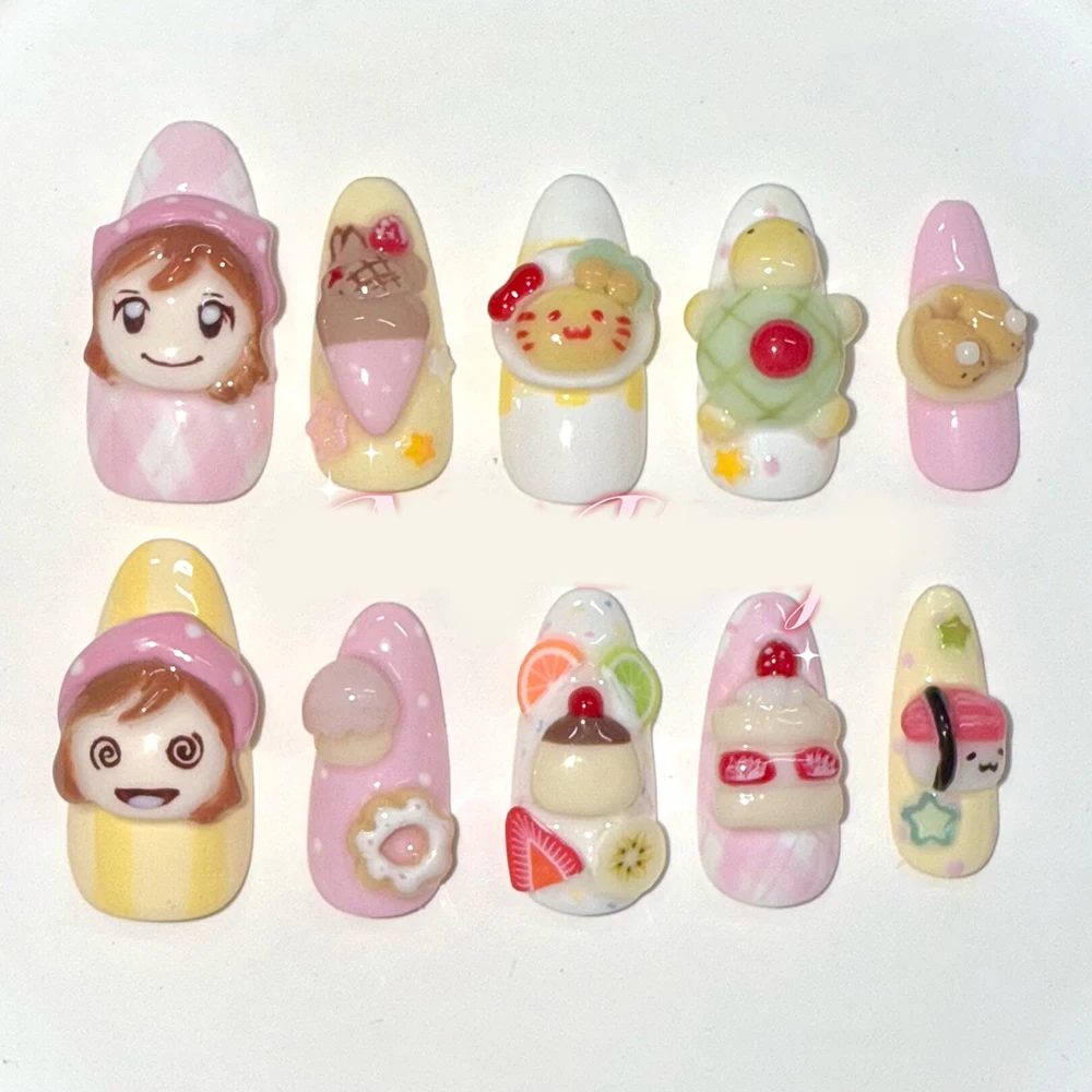 10 autocollants pour ongles en - Nail Art Pink avis et prix
