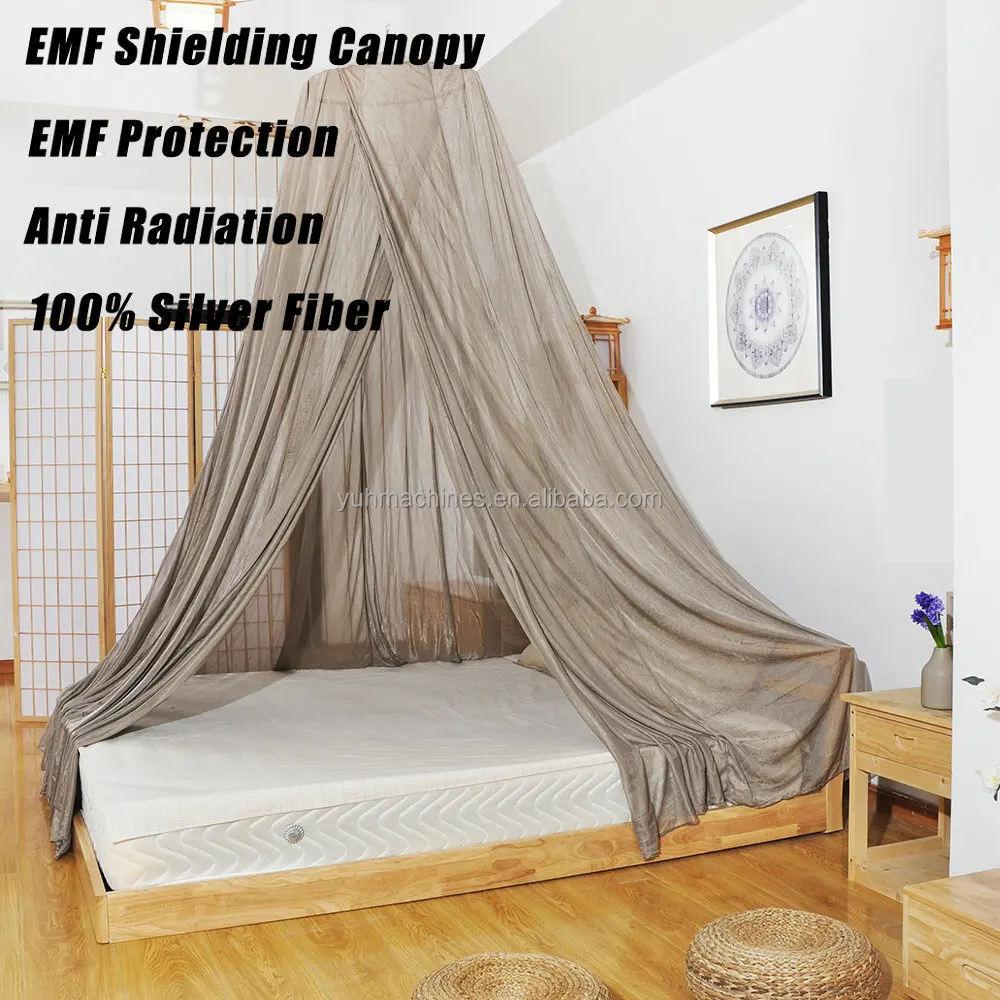 Anti Radiation Mosquito Net - Silver Fiber Canopy for EMF Shielding & Mosquito Protection