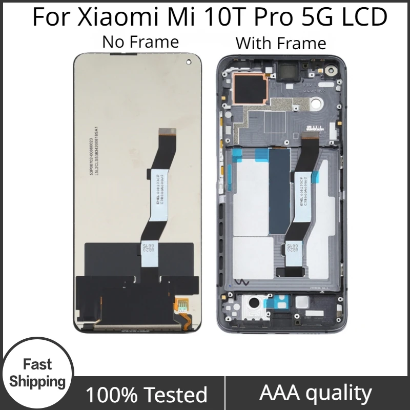 

Redmi K30s Display For Xiaomi Mi 10T Pro 5G LCD With Frame 6.67" Mi10T 5G M2007J3 LCD Display Touch Screen Panel Parts