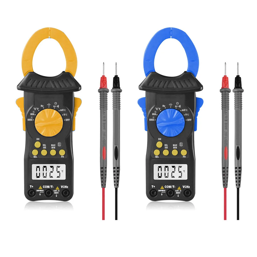 

High-Precision Auto-Ranging Digital Clamp Meter, AC/DC Current Tester With LCD Backlight And 38mm Jaws