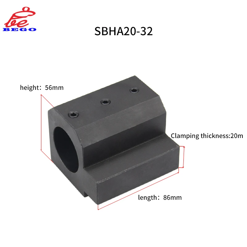 1pcs SBHA16-20 SBHA20-25 2020-2D SBHA CNC Lathe Inner Diameter Auxiliary Tool Holder Tool Sleeve Inner Hole Guide Sleeve Holder