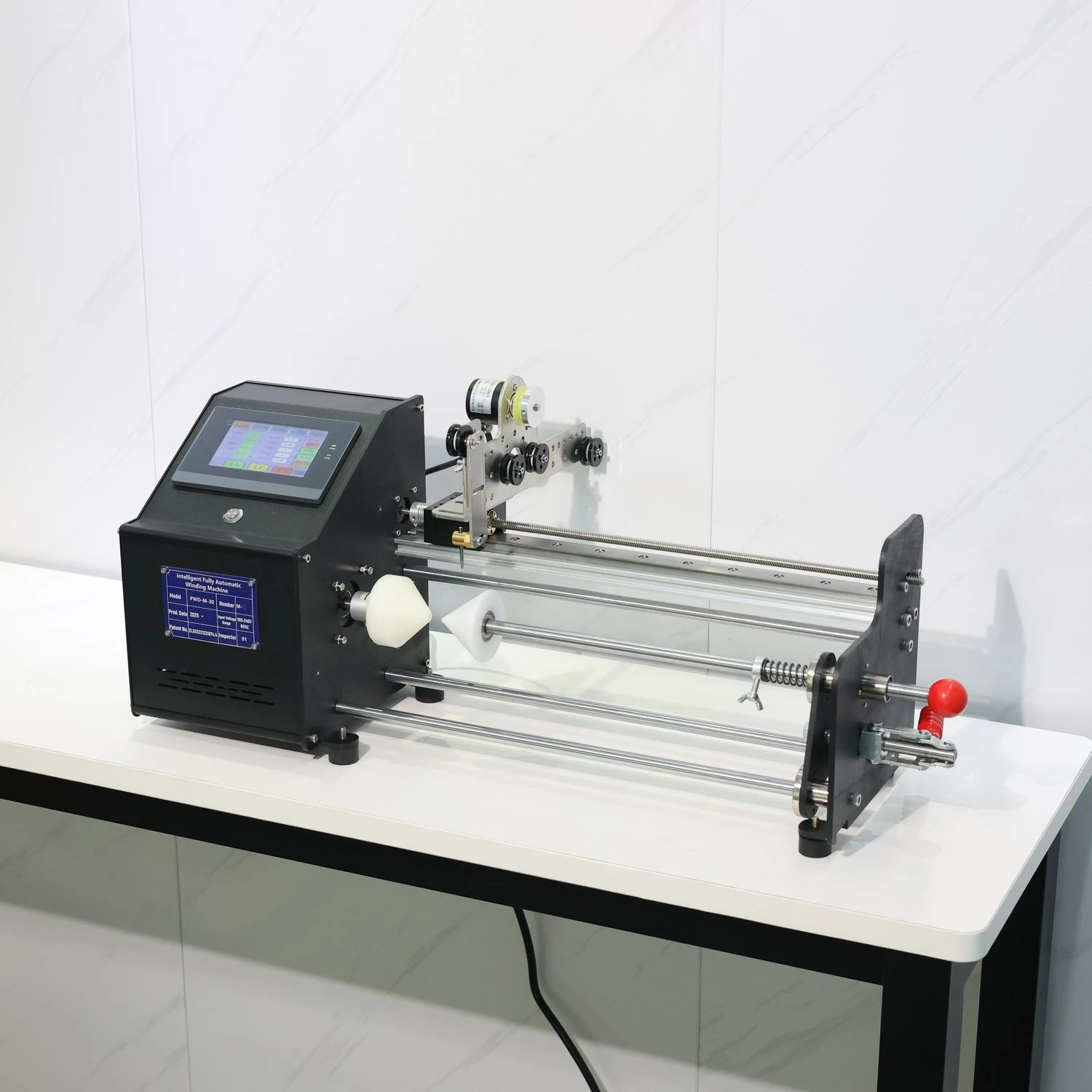 Fiber Optic Winding Machine with Touchscreen Control and Multi-Language Interface