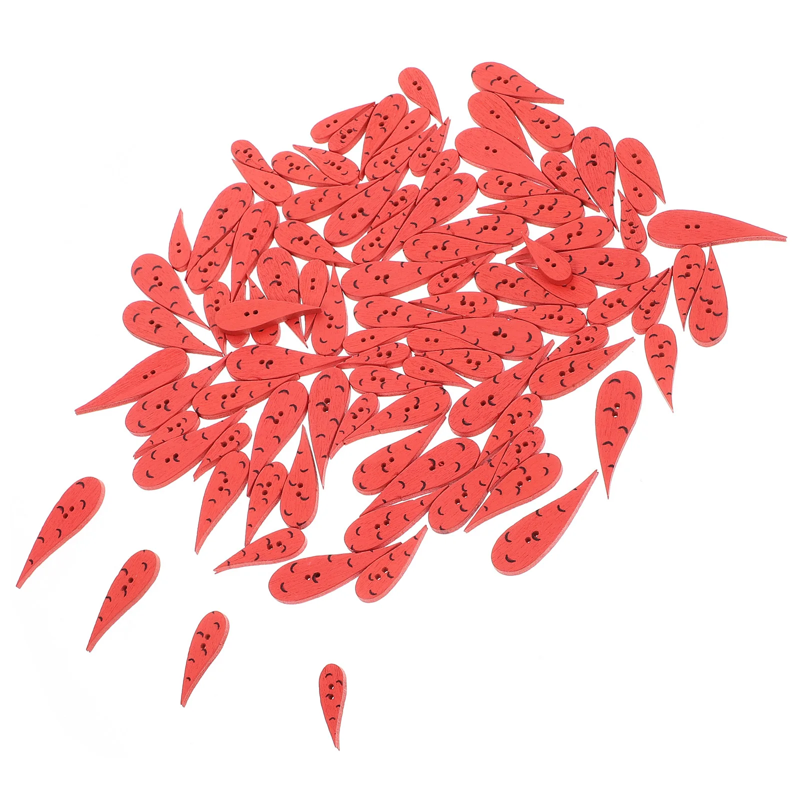 

200Pcs Wooden Button Carrot Button for DIY Sewing Scrapbooking Snowman Nose Decoration Accessories