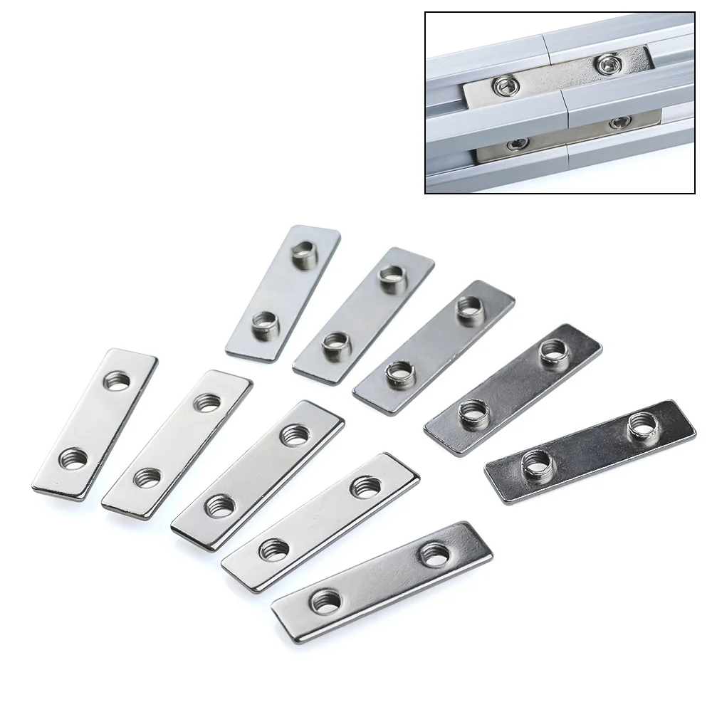 20 Teile/los M5 T-Mutter Vernickelt Doppel T Mutter für 20 Serie V-Slot/T-Slot Aluminium Profil lineare Schienen