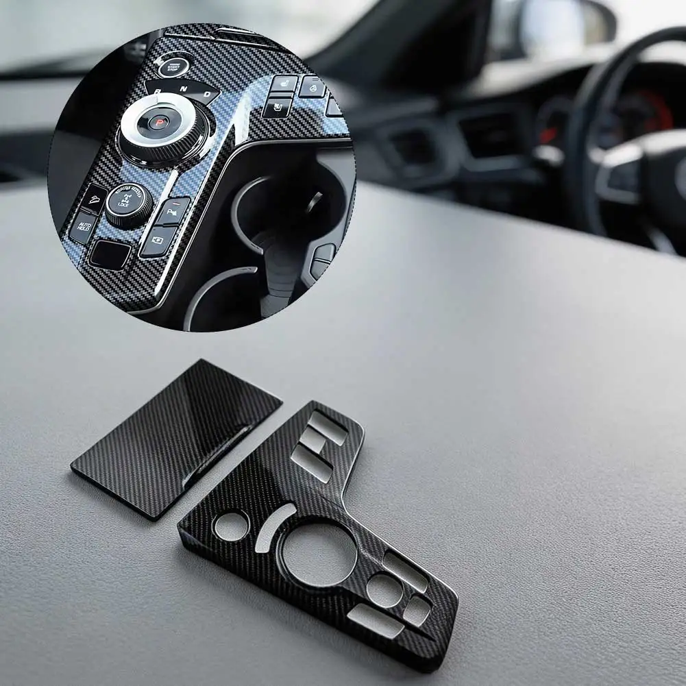 

Gear Shift Panel Cover For Kia Sportage NQ5 For Hybrid 2022-2024 Carbon Fiber Texture Center Console Decorative Trim 2Pcs