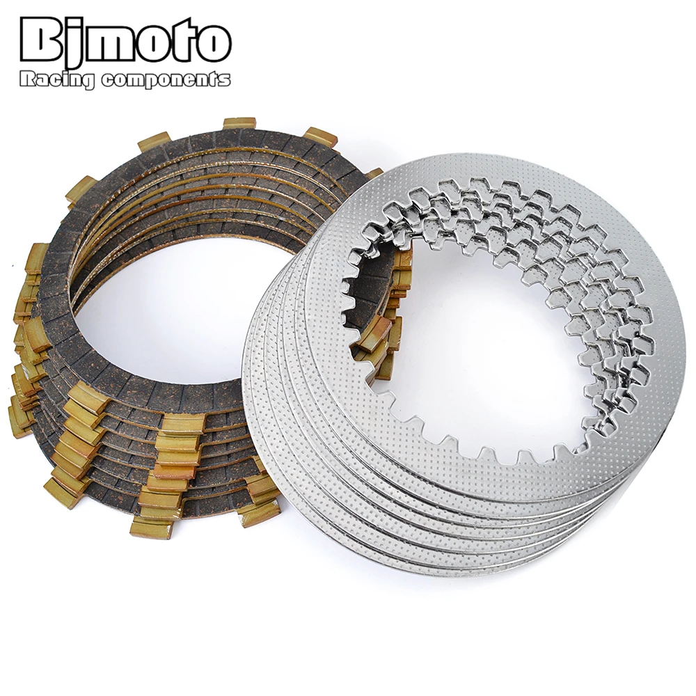 XJR 400 600N Clutch Friction Plates Steel Plates Disc For Yamaha XJR400 XJ400S/L XJ600N/S XZ550RJ XZ550RK 5Y1-16321-00 4H7-16325