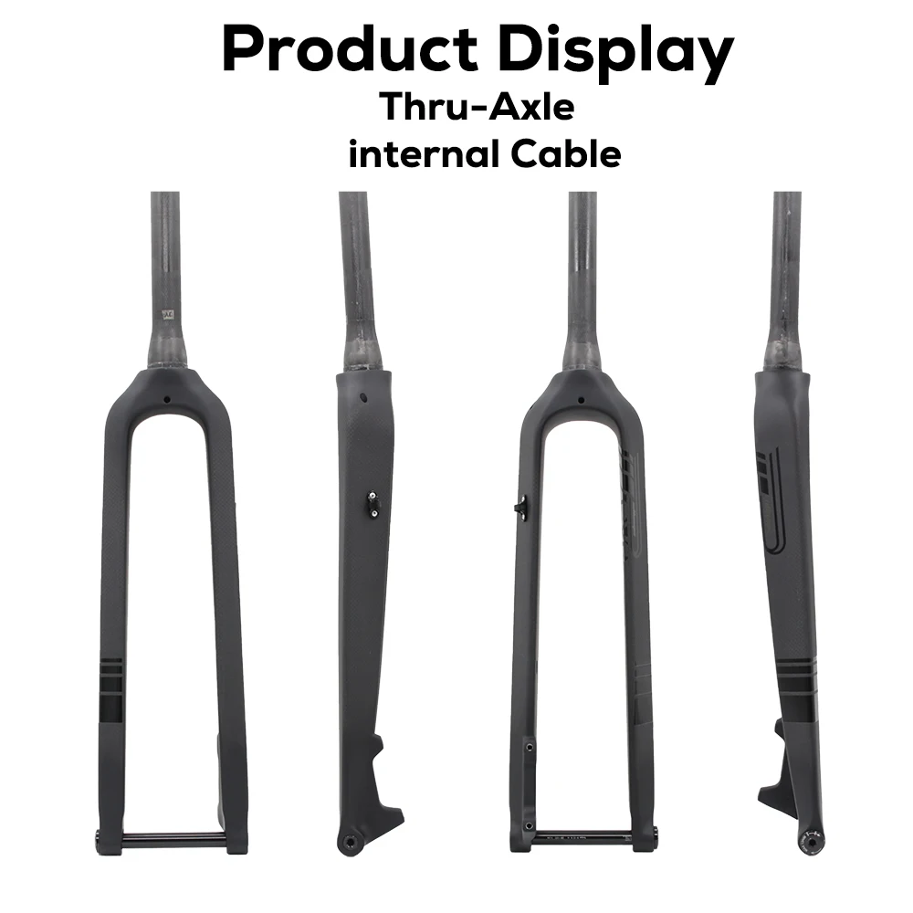 Starre MTB-Vollcarbon-Gabel, gerade/konformte Rohr-Fahrradgabel, 9 x 100 mm Schnellspanner, Steckachse 15 x 100 mm, 26/27,5/29 Zoll – Detail 5