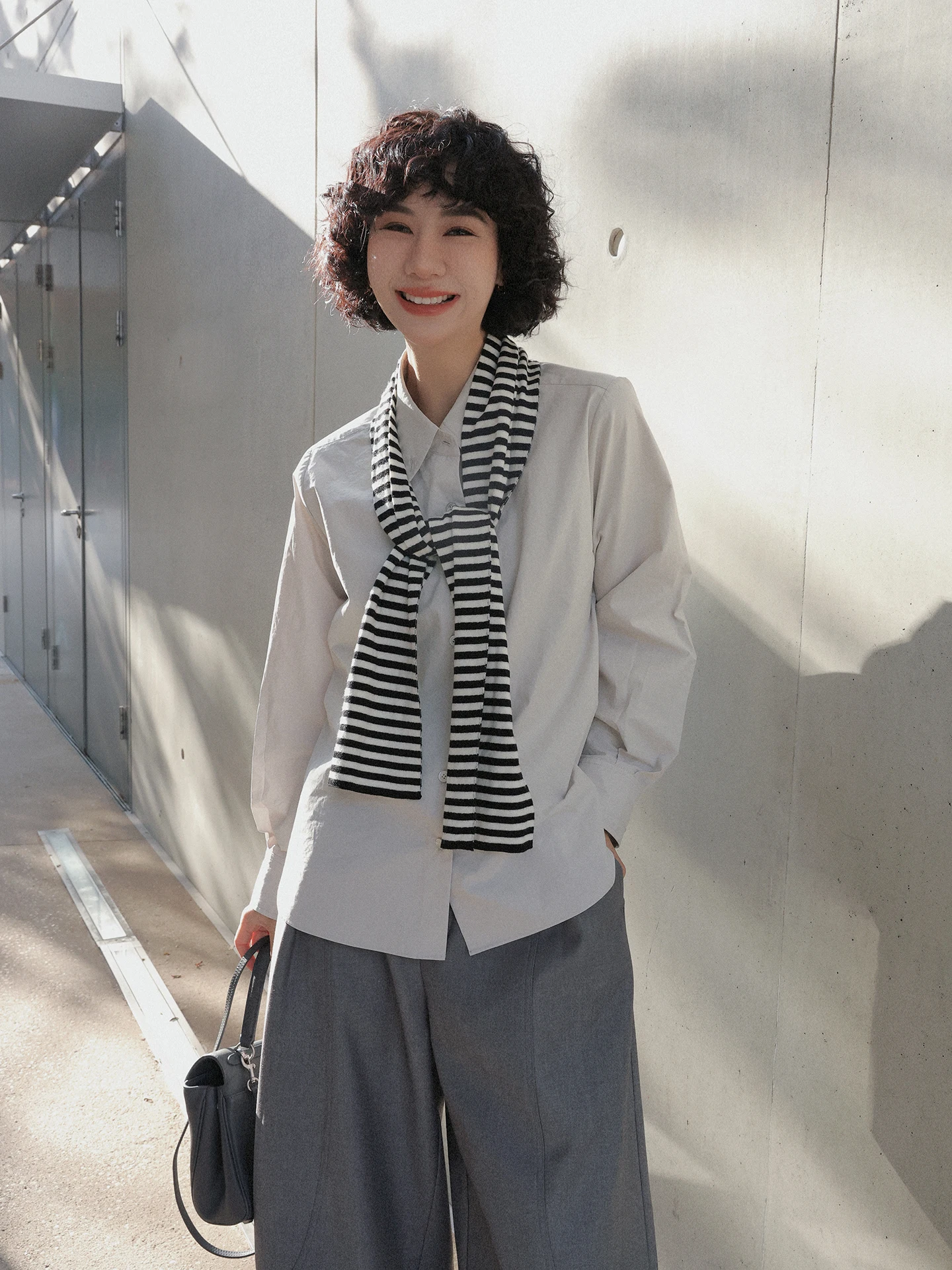 

TT Spring 2026 Slimming Loose Fit Long Sve irt Women's Open Cardigan Sle Simple Cotton Casual Faion