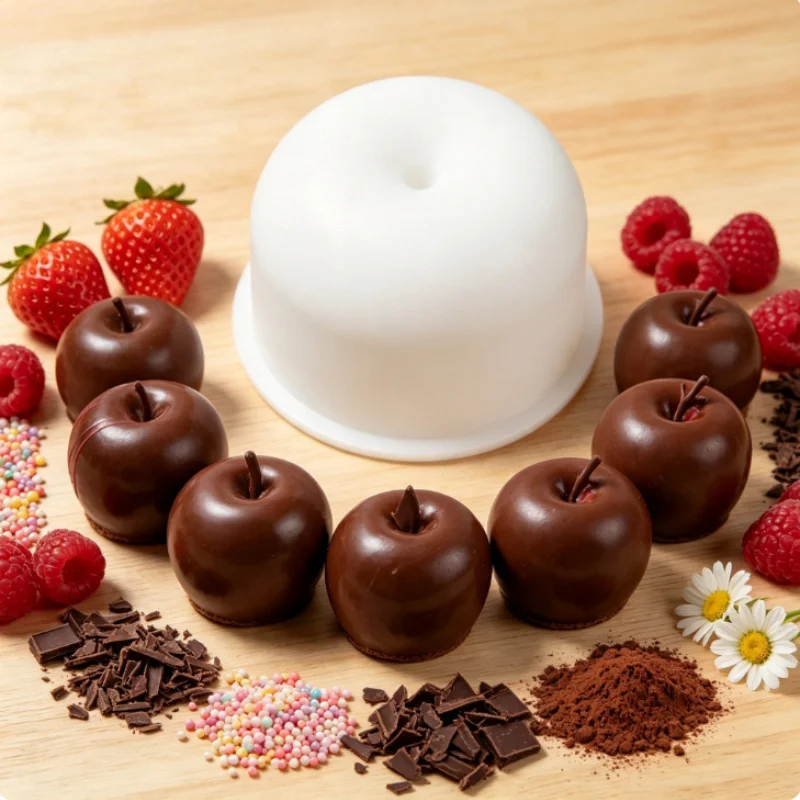 1pc apple-shaped baking mold, non-stick and heat-resistant, easy to clean, classic fruit design, versatile and creative mold