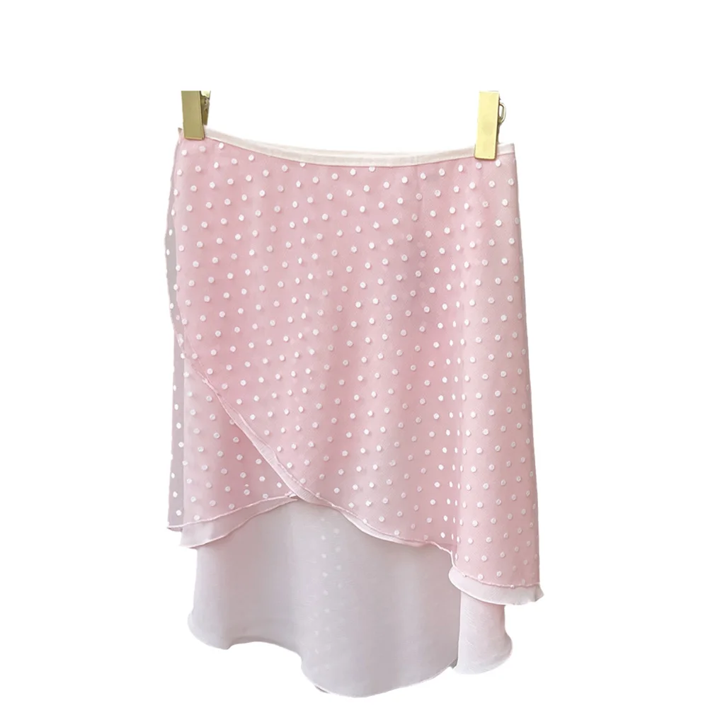 تنورة باليه قصيرة، تنورة رقص نسائية منقطة من القطيفة بطبقة مزدوجة، تنورة ممارسة الجمباز، تنورة غنائية للبالغين