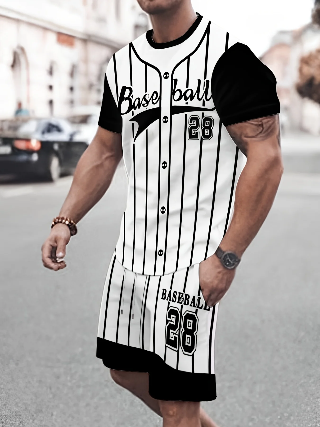 

3D printed casual sports digital sportswear for men's bestsellers in Summer 2025