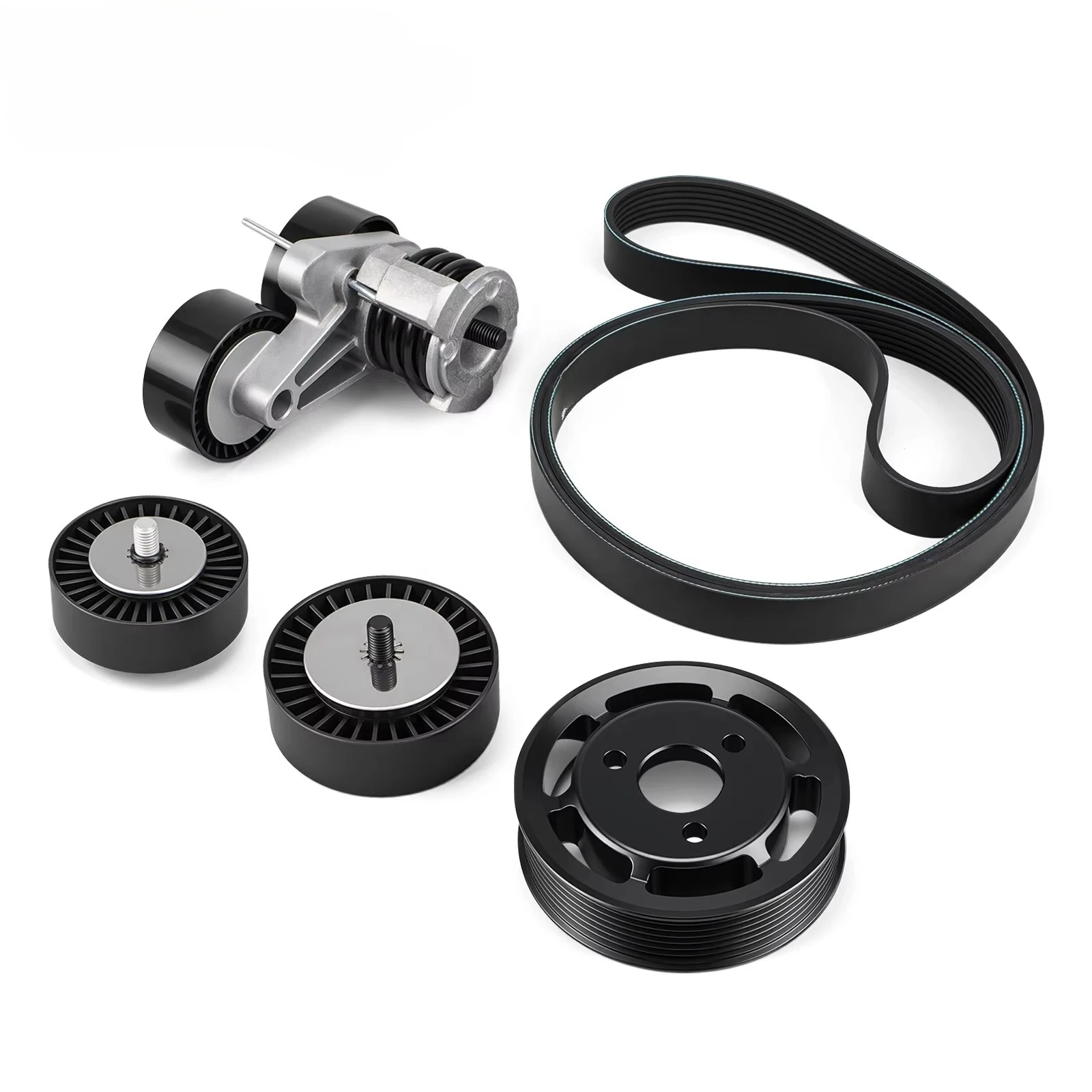 

N54 Engines Power Steering Pulley & Drive Belt Pulley Tensioner Kit with Bolt Set for BMW E9X E8X 135i 335i 335xi